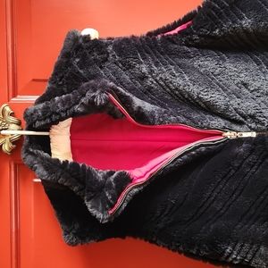 Dennis Basso Faux fur reversible vest large